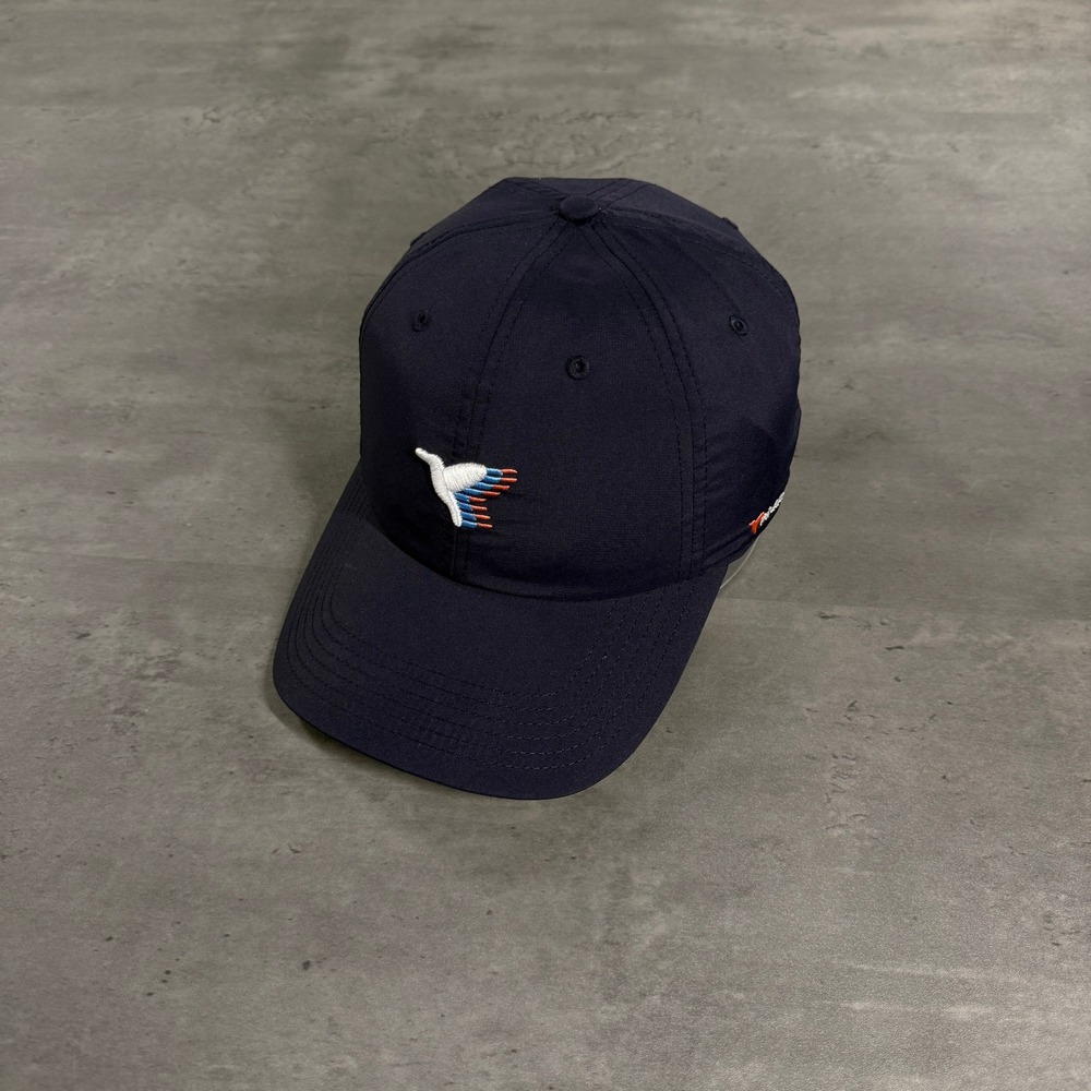 Birddogs Hat Mens Performance Strapback Navy Blue White Embroidered Logo NEW